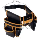 Cintura Porta Attrezzi Multifunzione – 22 Tasche con Porta Martello