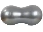 Palla fitness e riabilitazione doppia 40 cm in PVC con pompa – colore argento