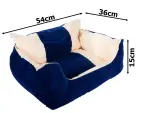 Cuccia per Cani Morbida in Peluche Antiscivolo – Letto per Animali Piccoli 54×36×15 cm