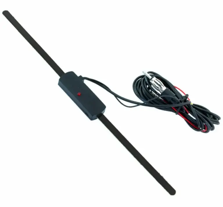 Antenna Interna Auto AM/FM 12V con Installazione Adesiva – Cavo 110 cm