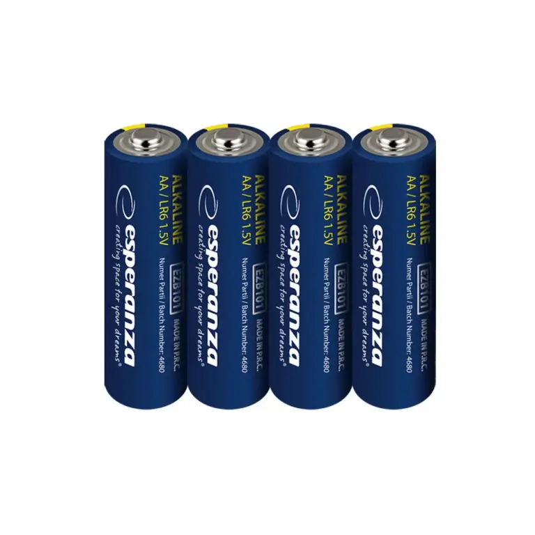 Batterie Alcaline AA Esperanza 1.5V – Confezione da 4 Pezzi