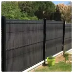 Rete Ombreggiante Grigia per Recinzione 1,5 x 50 m – Protezione Privacy con 60 Fascette di Fissaggio