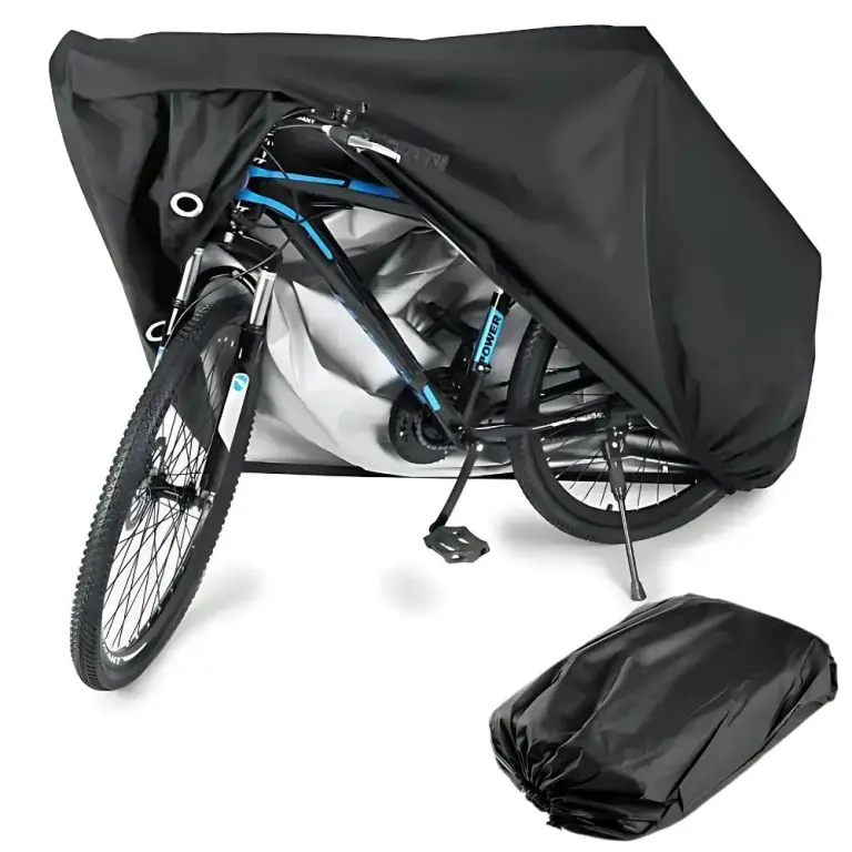 Copertura Impermeabile per Bicicletta, Scooter e Moto 190 × 95 cm – Nera con Sacca