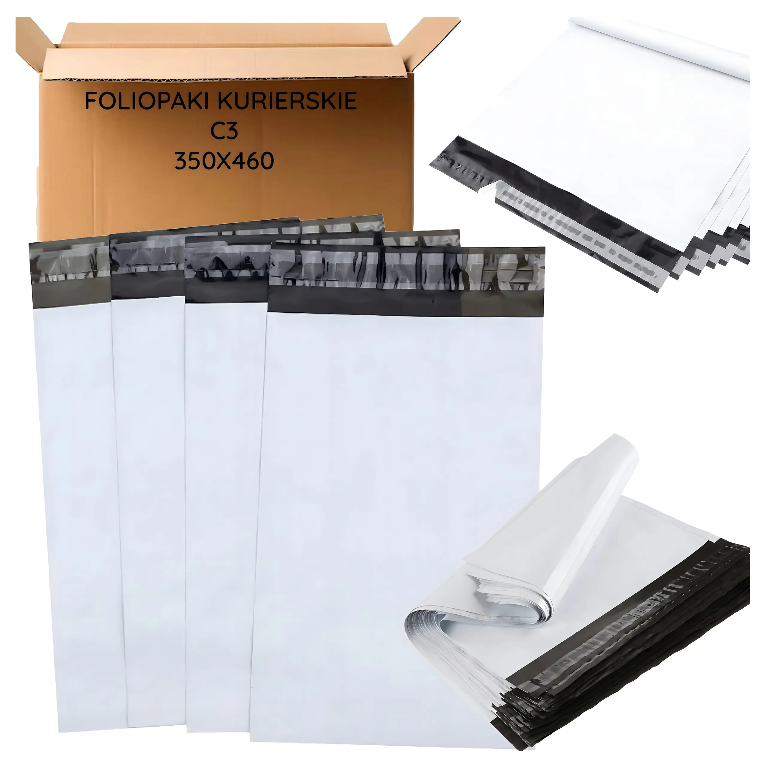 Buste per Spedizioni Bianche C3 350 × 460 mm – 50 Pezzi, Autoadesive, Opache e Impermeabili, 55 Micron Buste per Spedizioni Bianche C3 350 × 460 mm – 50 Pezzi, Autoadesive, Opache e Impermeabili, 55 Micron