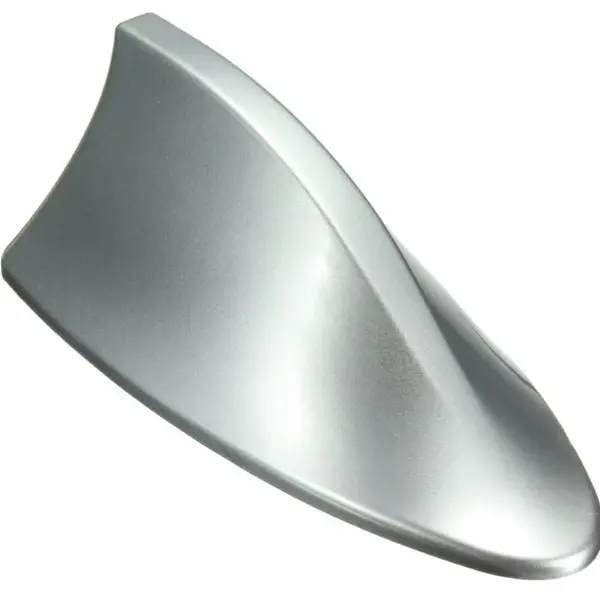 Antenna Auto AM/FM a Pinna di Squalo Shark Grey – Grigia, Universale, Autoadesiva, 17 × 7,5 × 6,5 cm